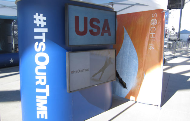 #ItsOurTime video booth at a recent event.