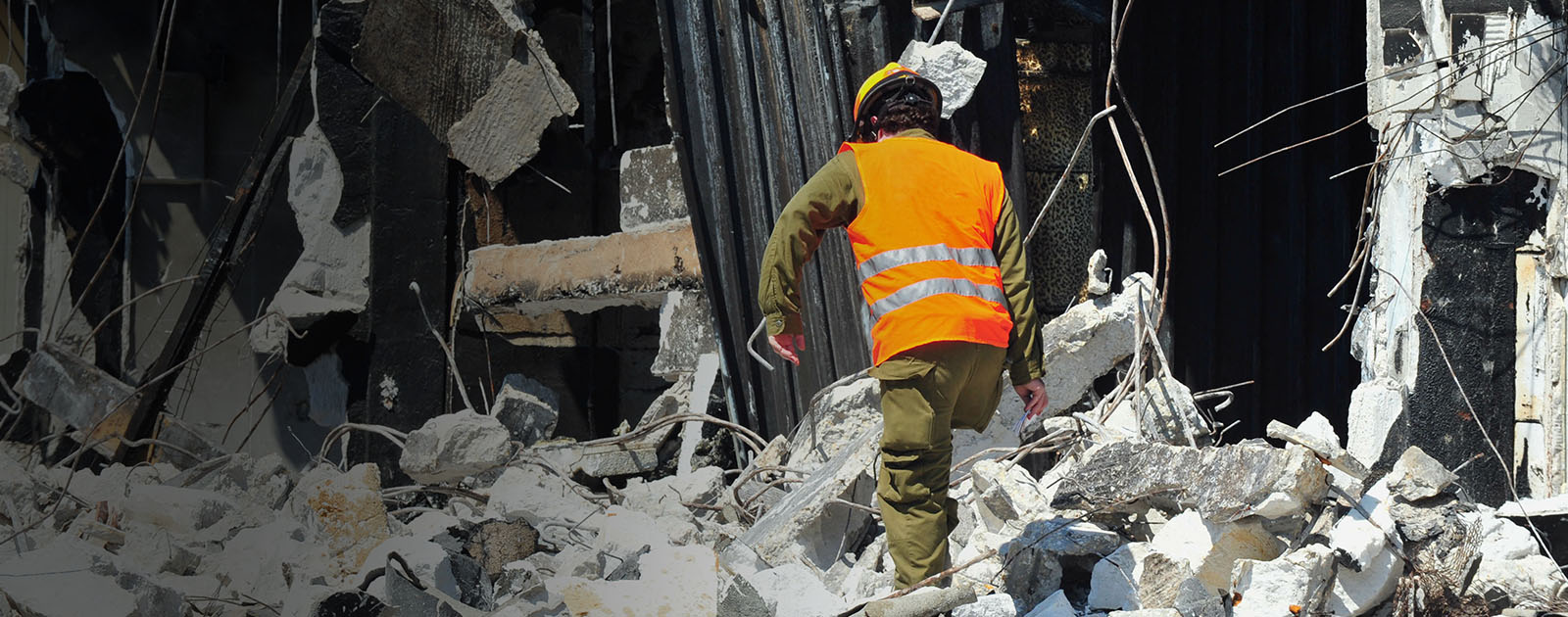 Search and rescue through building rubble after a disaster