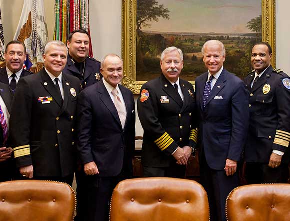 VP Joe Biden meeting with first responders at the White House