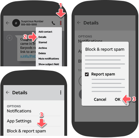 Report Unwanted Text Messages