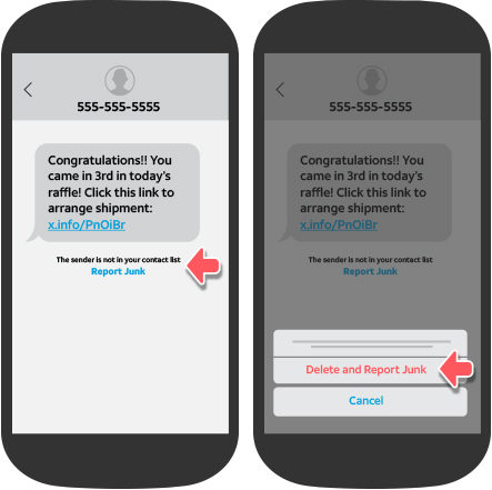 Report Unwanted Text Messages