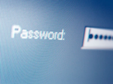 A login screen password field