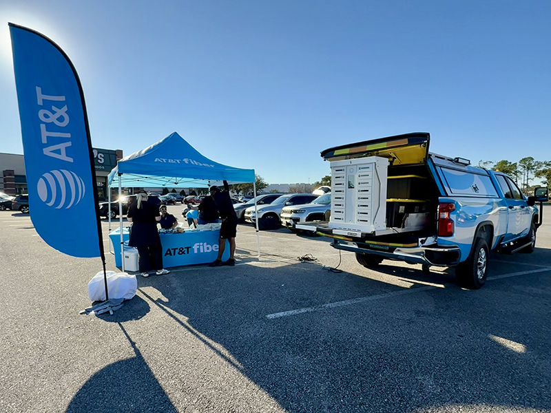 AT&T Community Response Truck in Pensacola, FL.