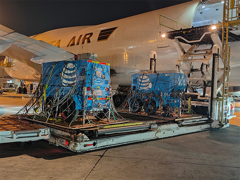 Additional AT&T Network Disaster Recovery (NDR) generators delivered to Honolulu, reinforcing deployable assets already positioned across the islands.