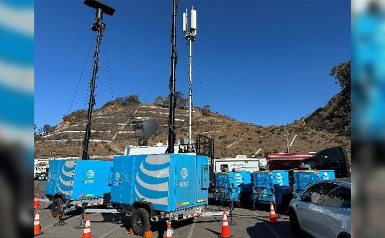 AT&T Disaster Recovery assets provide service to impacted areas in Southern California.