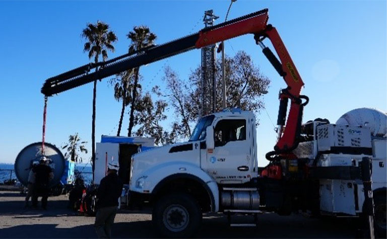 AT&T Super Cell on Wheels (SuperCOW) in Southern California.