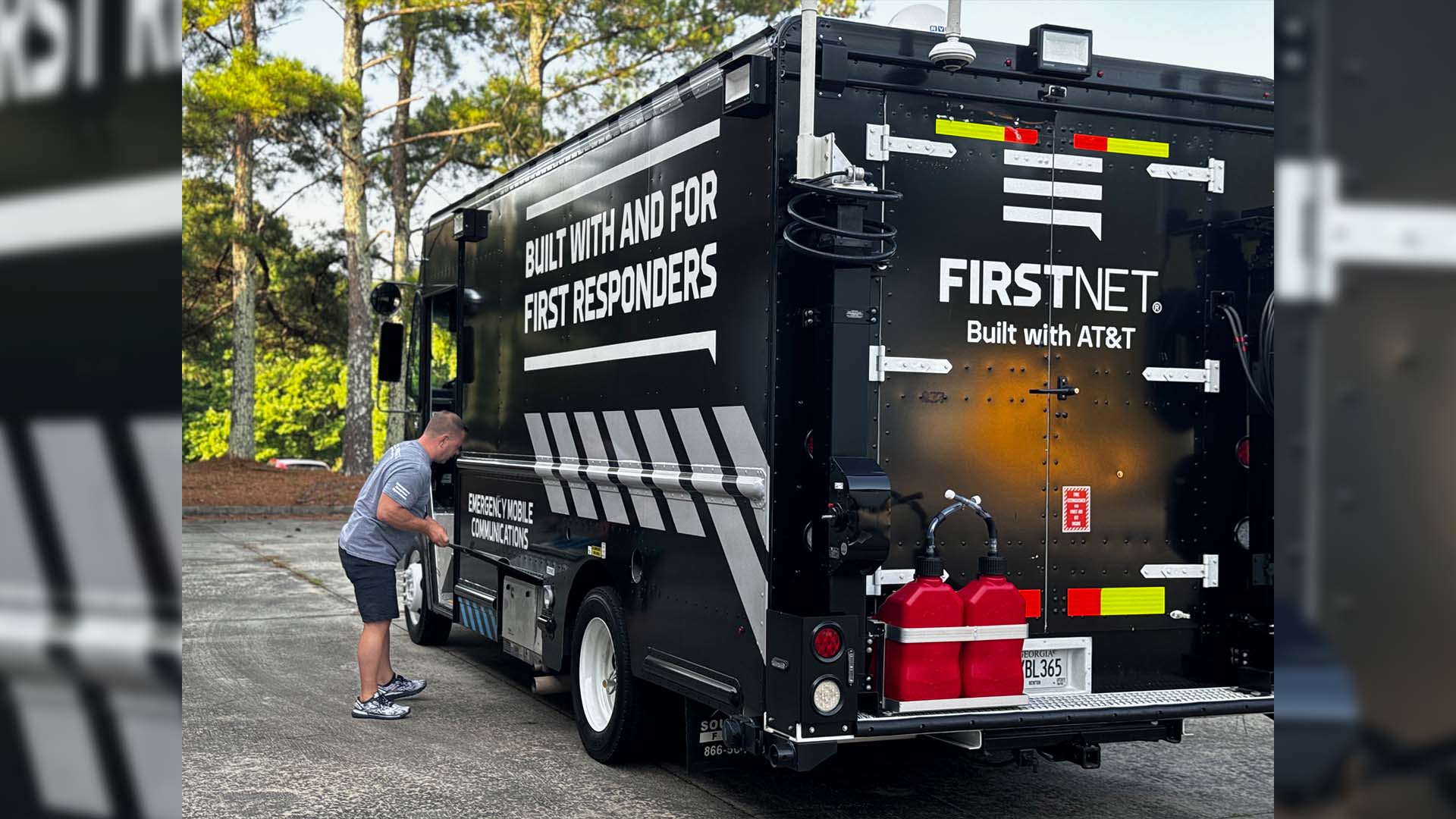 ROG Section Chief preparing FirstNet asset for deployment (FirstNet is the nation’s public safety network)