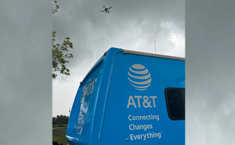 AT&T Flying COW® provides coverage to customers in SE Texas