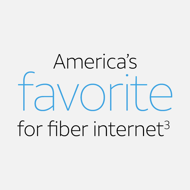 America’s favorite for fiber internet(3)