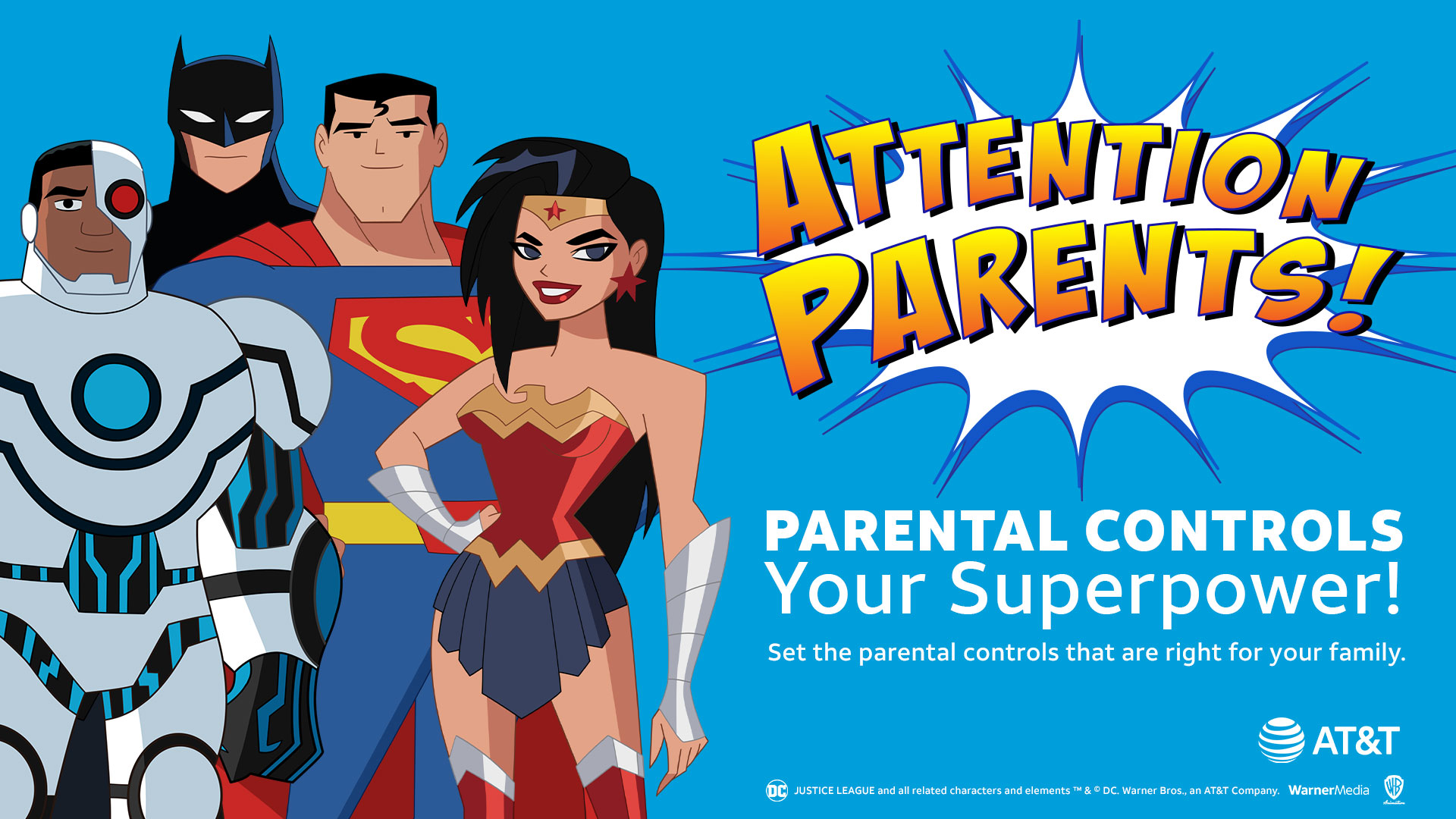 AT&T Promotes Parental Controls with DC Super Heroes