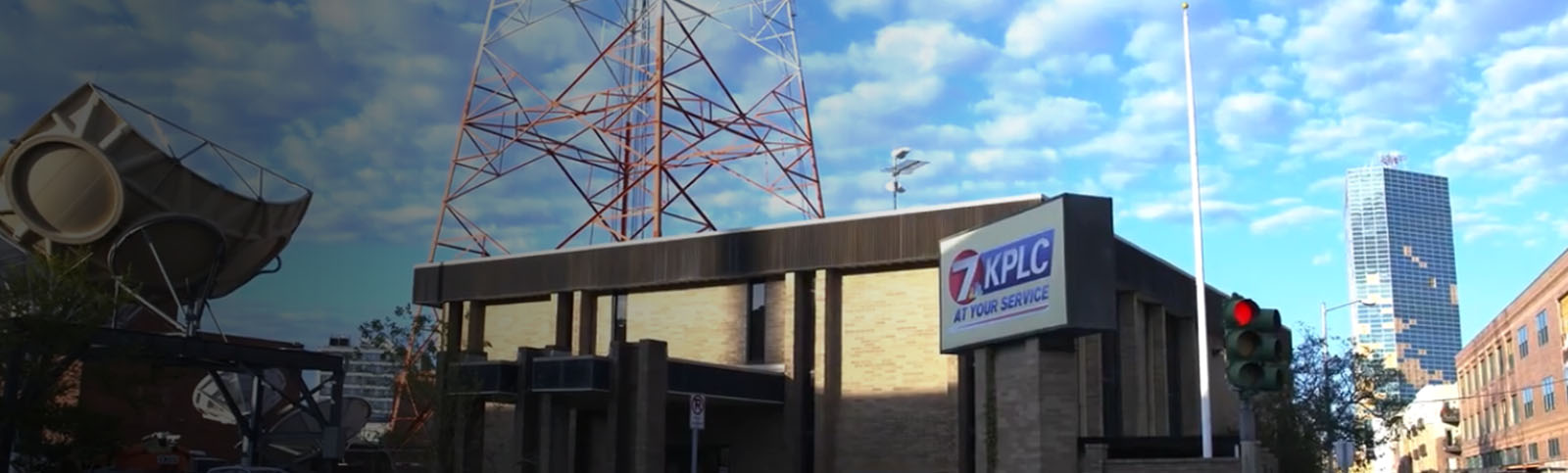 The KPLC-TV station and tower in Lake Charles, Louisiana