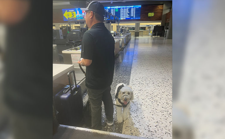 FirstNet “ROG the Dog” Hoku and handler Cy traveling to Hawai’i