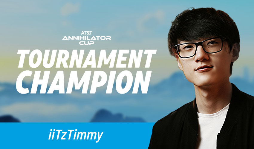 20 top gamers competed in the third AT&T Annihilator Cup. Ultimately, iiTzTimmy was named winner, taking home $100,000. 