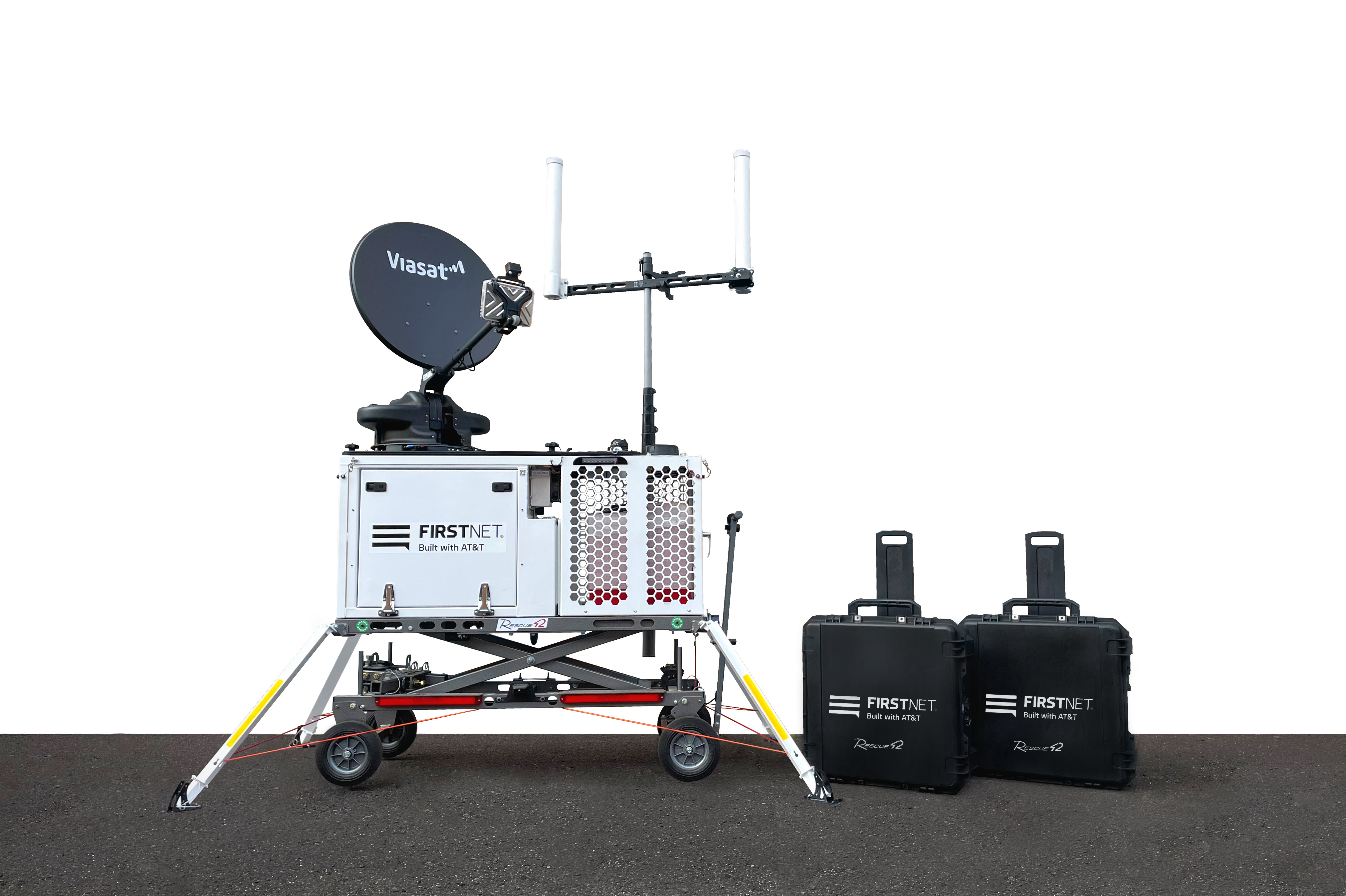 Side-by-side comparison of the Compact Rapid Deployable for FirstNet and new miniCRD