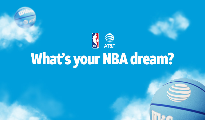 NBA and AT&T logo side by side | What's your NBA dream?