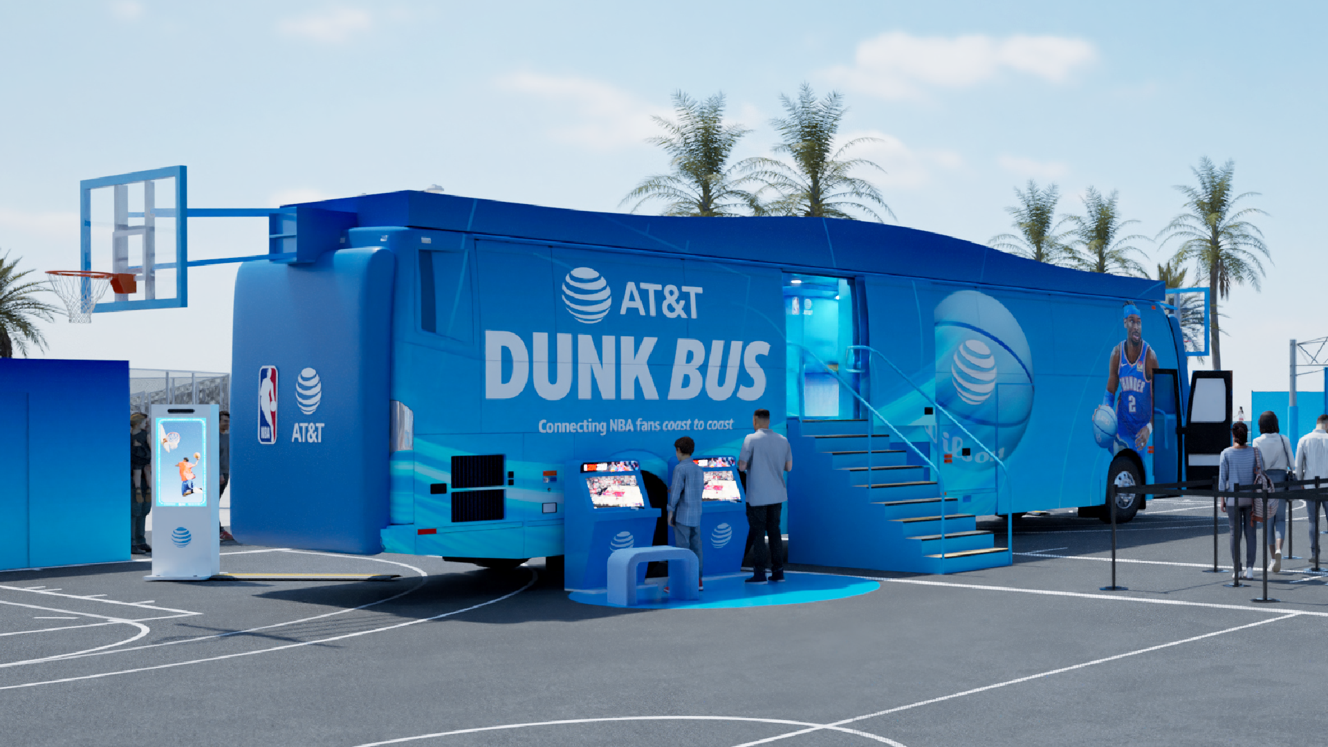 AT&T All Star Dunk Bus