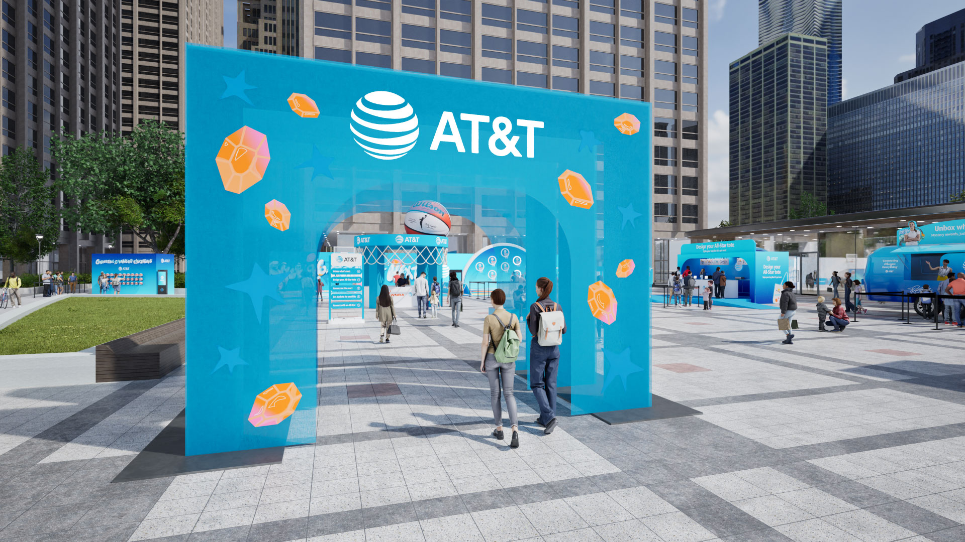 AT&T Takes Center Court in Chicago for WNBA All-Star