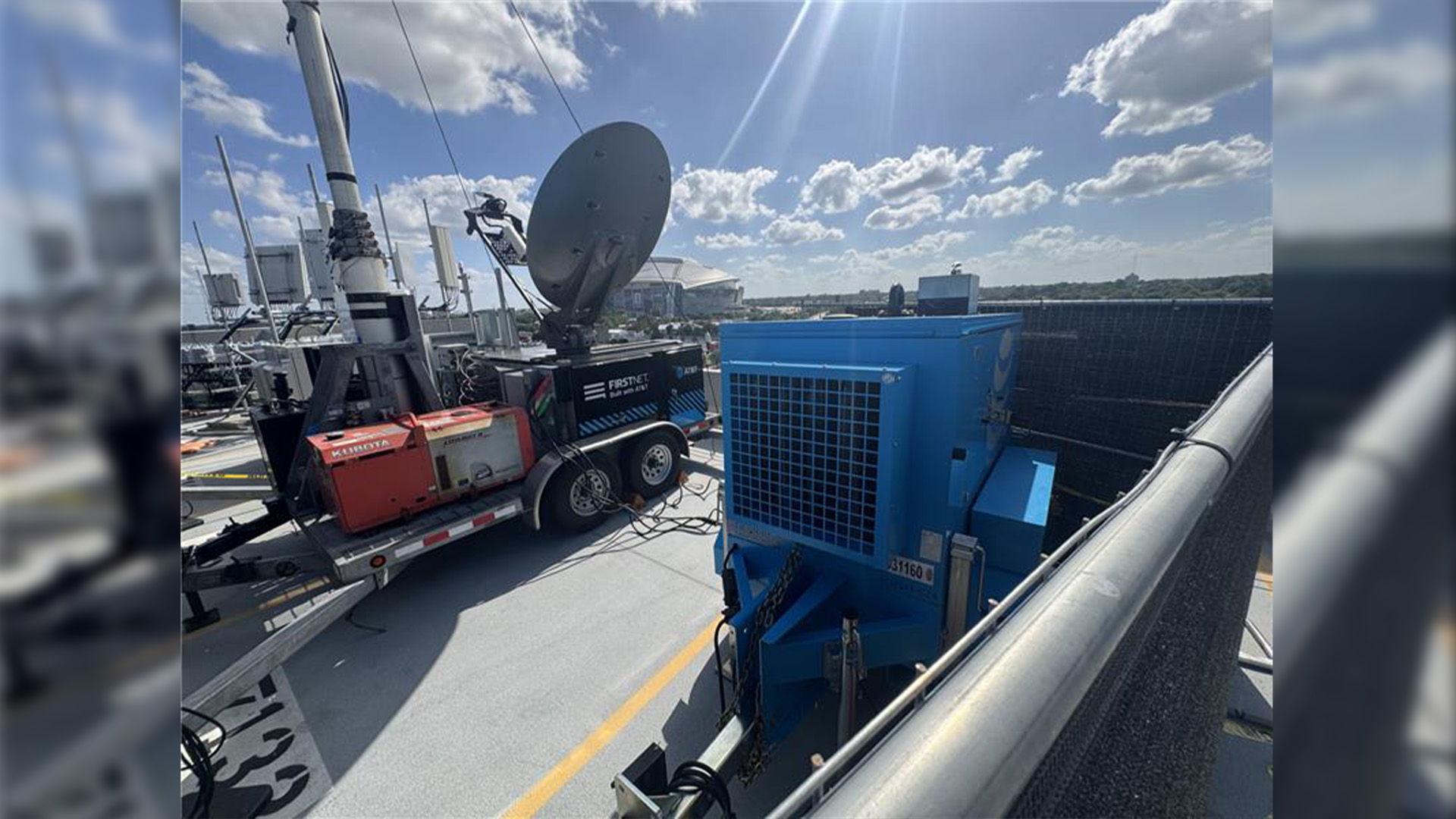 Dedicated FirstNet portable cell site deployed in Arlington, Texas