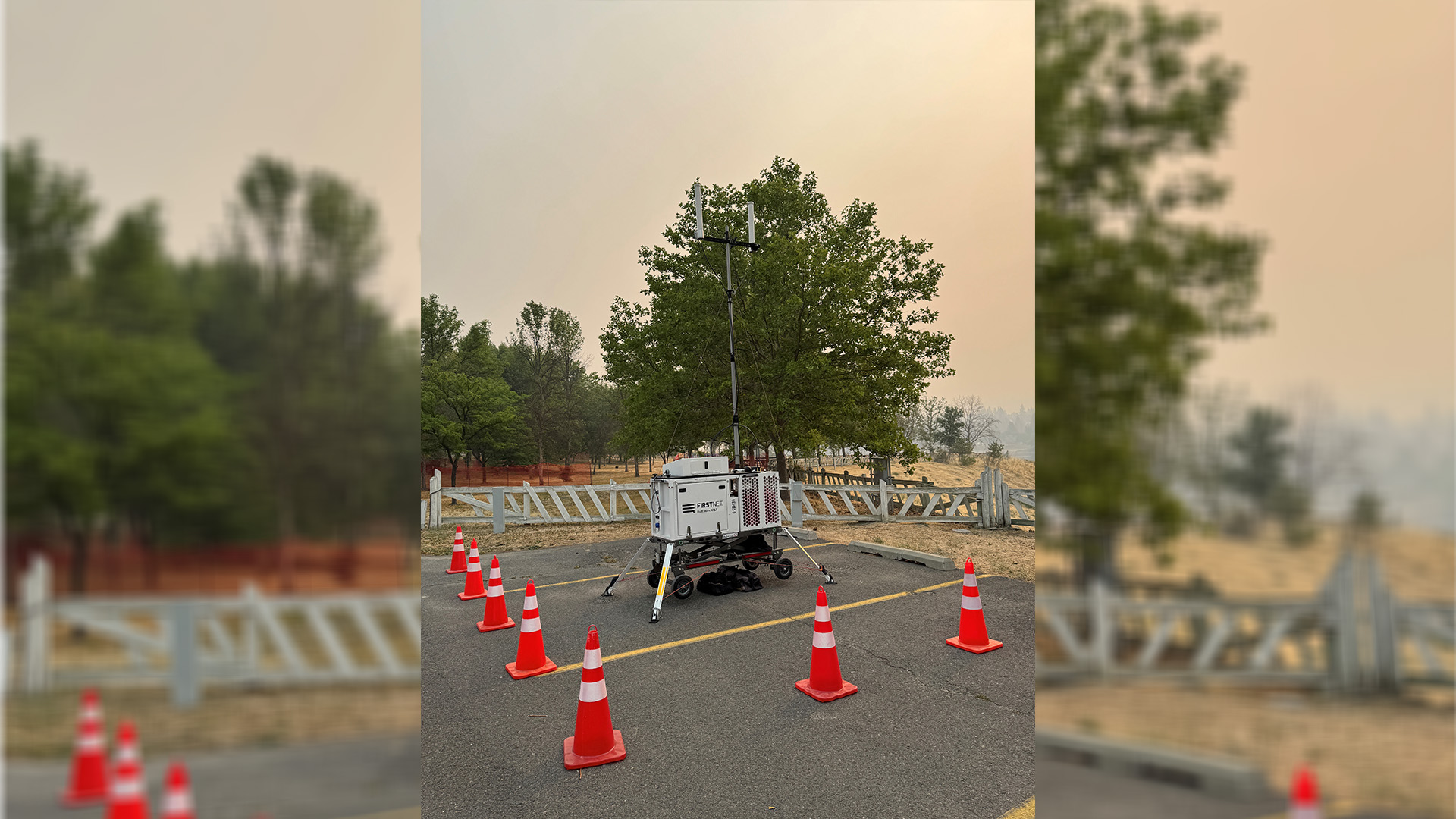 FirstNet CRD deployed at the Mitre Rock Fire in Davenport, Washington.