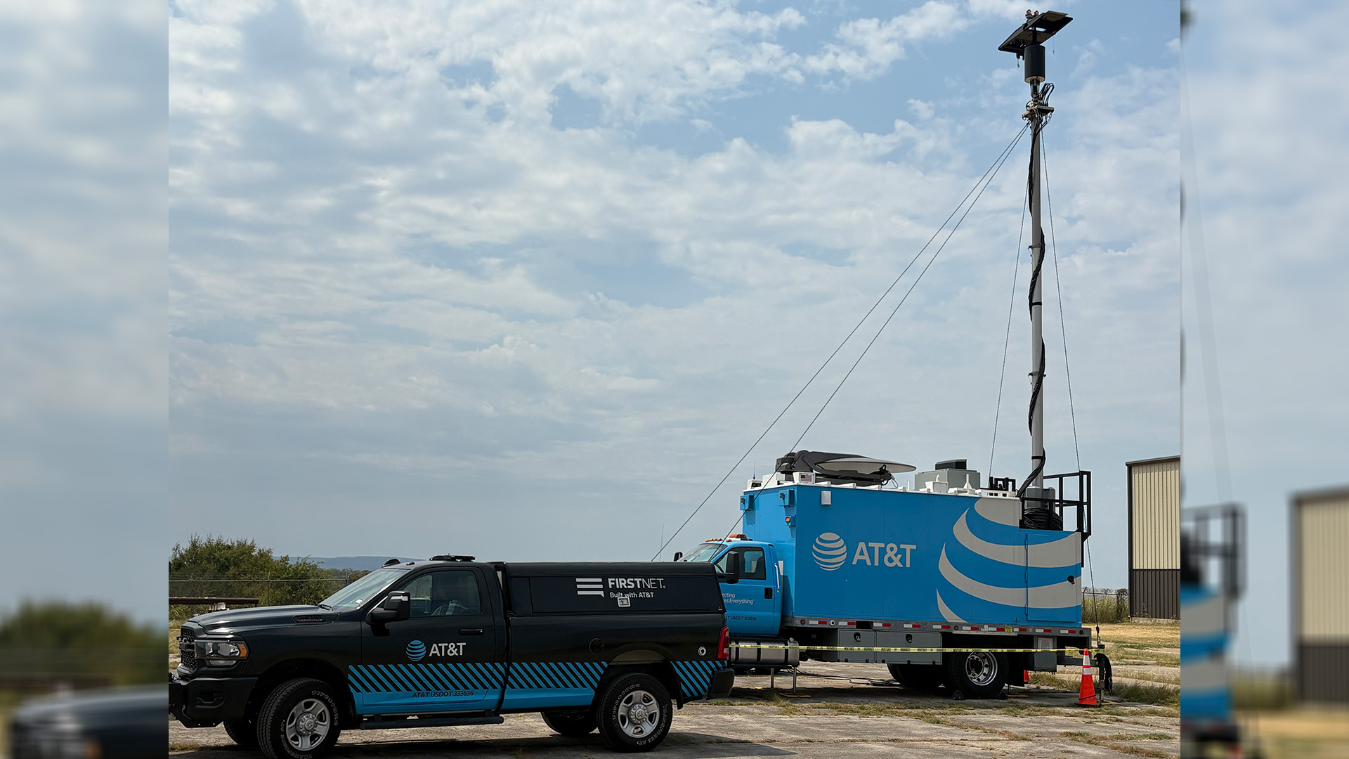 SatCOLT deployed in Palo Pinto County, TX to reliably connect first responders on FirstNet.