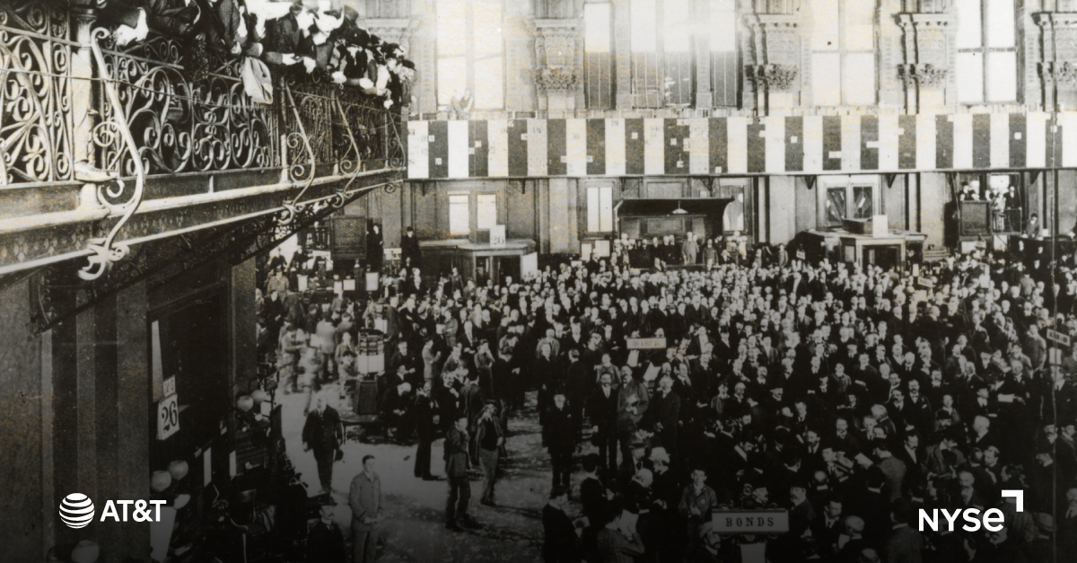 AT&T celebrates 125 years on the New York Stock Exchange