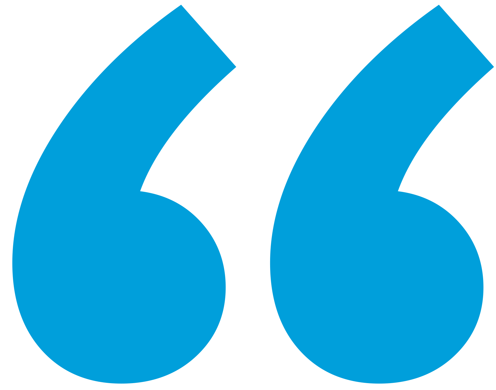 blue quotation marks